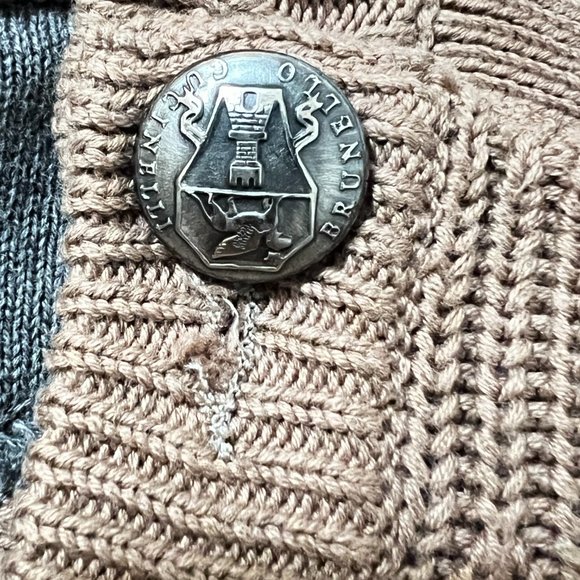 $1495 Authentic BRUNELLO CUCINELLI Made in ITALY Men's Brown Sweater Sz.54 EU - Picture 4 of 12